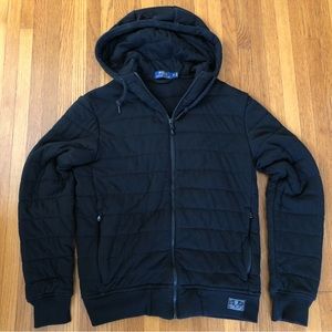 Ralph Lauren quilted zip hoodie